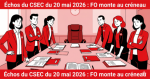 FO au CSEC du 20 mai 2026 : Levier 4, Sport-Santé, France Travail Pro, POEI. La DG passe en force, FO résiste et exige.
