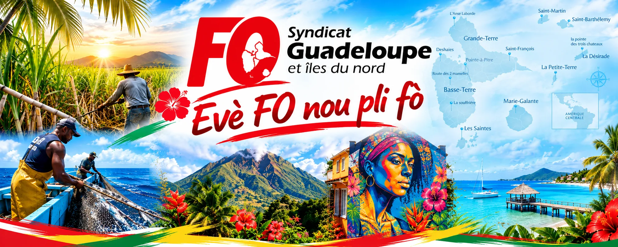 Cgt-FO Guadeloupe et îles du nord – Evè FO nou pli fò